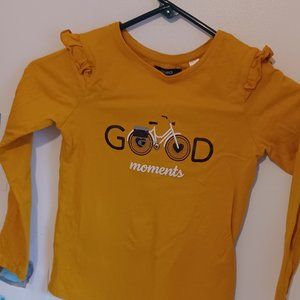 French long sleeves girl top 8 year-old